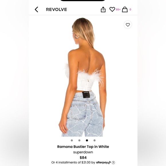 Superdown white corset bustier - Picture 3 of 7